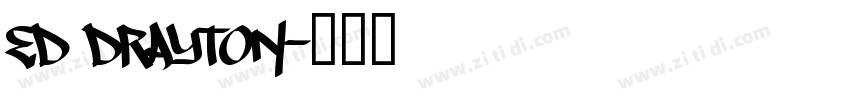 ed drayton字体转换